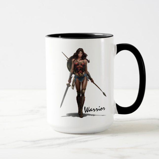 Tasse Wonder Woman Battle-Ready Comic Art (Droite)