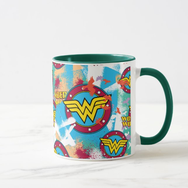 Tasse Wonder Woman Spray Motif de peinture (Droite)