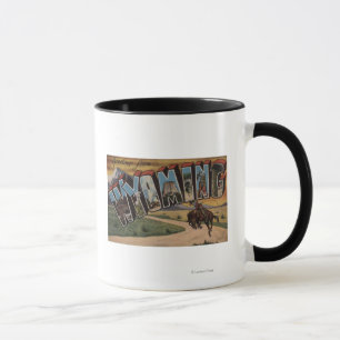 Tasse Wyoming (Cowboy)Grandes Scènes de LETTREWyoming
