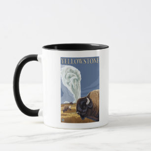Tasse YellowstoneBison avec vieux fidèle
