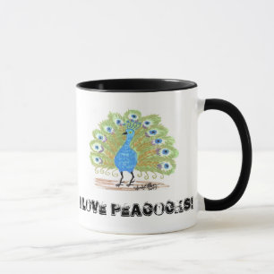 Tasse Yeux de paon d'Inde par Wendy C. Allen