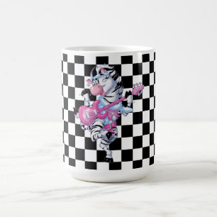 Tasse/Zebra und Checked Kaffeetasse