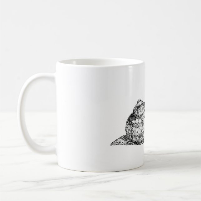 Tasse zeichnend Schnecke (Links)