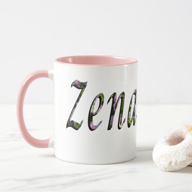 Tasse Zena, Nom, Logo, (Avec donut)