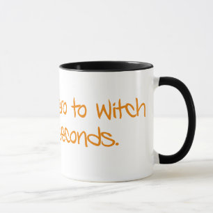 Tasse Zéro au style de silhouette de sorcière