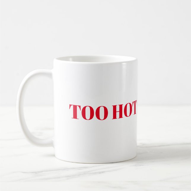 Tasse - zu heiß zu handhaben (Links)