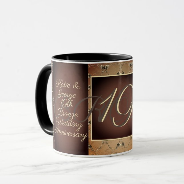 Tasse zum 19. Geburtstag der Bronze (Vorderseite Links)
