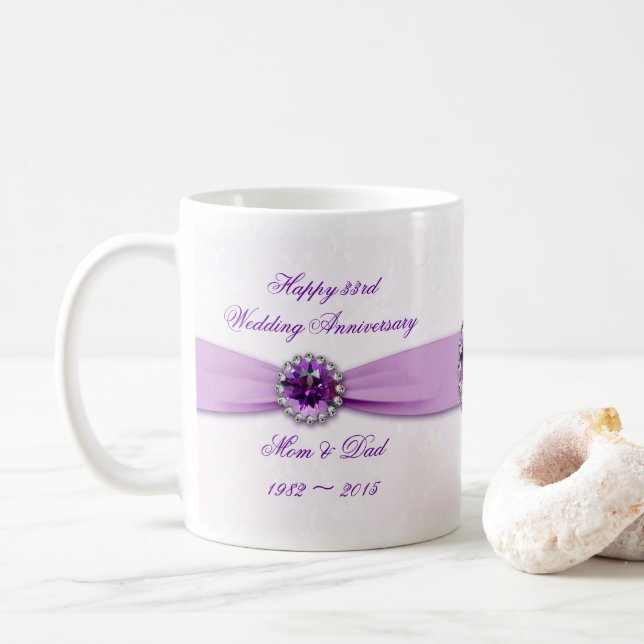 Tasse zum 33. Hochzeitstag (Mit Donut)