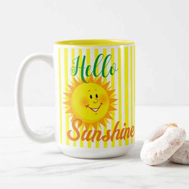 Tasse zum Kaffee, Hallo Sonnencreme (Mit Donut)