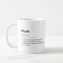 Tasse zum Muttertag des weißen Minimalistischen Wö