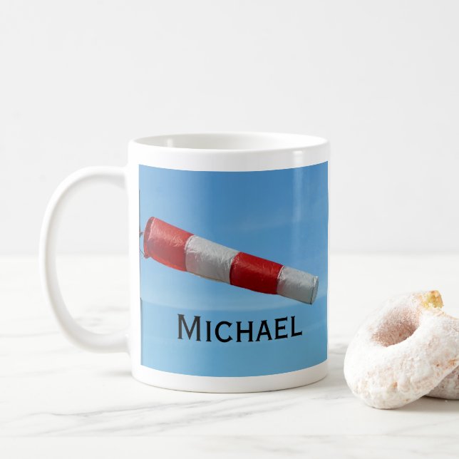 Tasse zum personalisierten Airport Wind Sock (Mit Donut)