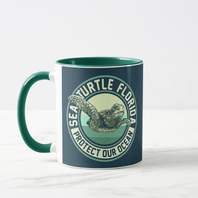 Tasse zum Schutz von Meeresschildkröten (Links)