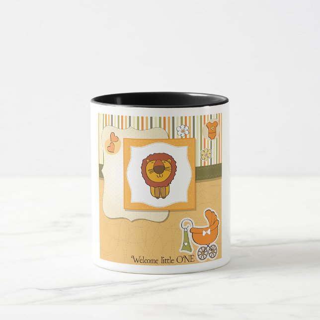 Tasse zur Ankündigung von Lion Baby (Von Creator hochgeladen)