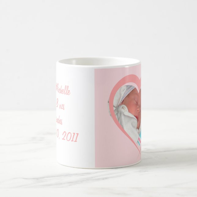 Tasse zur Ankündigung von personalisierten Baby-Ge (Mittel)