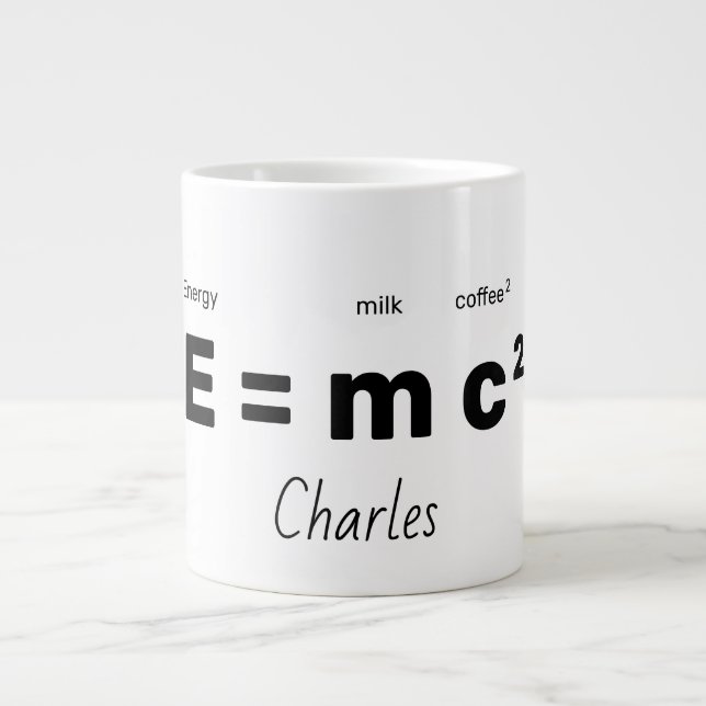 Tasse zur Energiegleichung (Vorderseite)