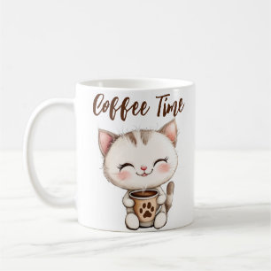 Tasse zur Kaffeezeit - Niedlicher Cartoon Kaffee t