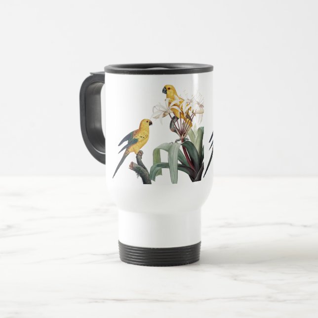 Tasse zur Liebe von Vögeln (Vorderseite Links)