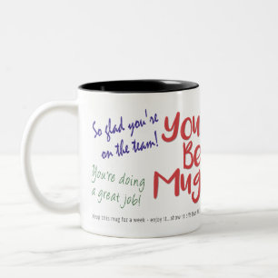 Tasse zur Mitarbeiterbewertung