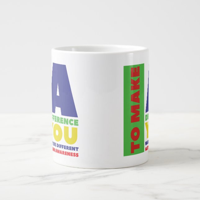 Tasse zur Sensibilisierung für Autismus (Vorderseite)