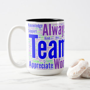 Tasse zur Teamarbeit
