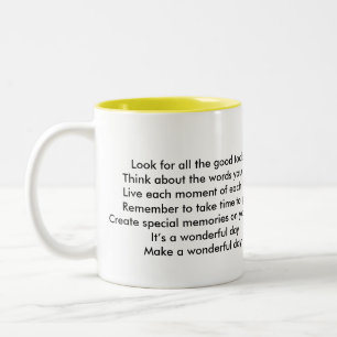 Tasse Zwei-Bild Schablone - besonders angefertigt