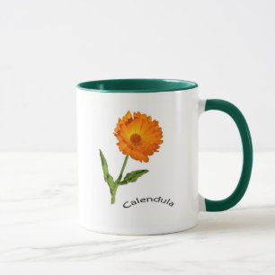 Tasse - Zwei Calendula-Blume