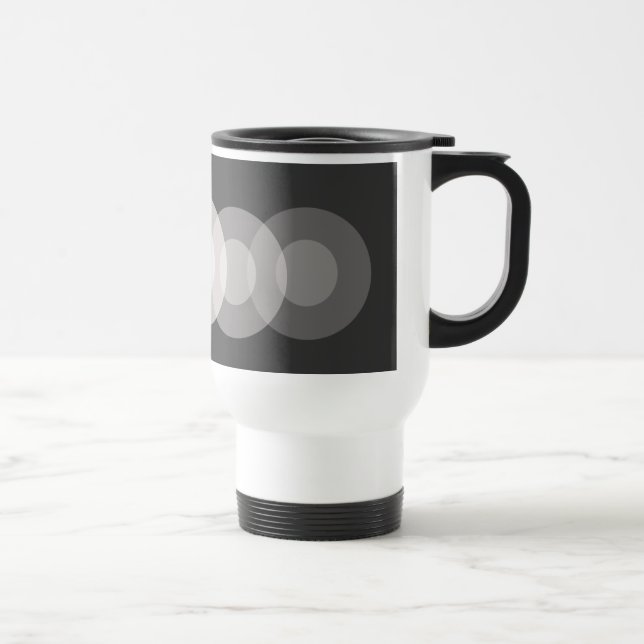 Tasse - Zwei konzentrische Kreise wiederholt (Rechts)