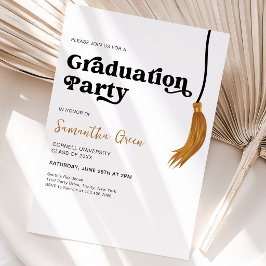 Tassel Graduation Party Einladung