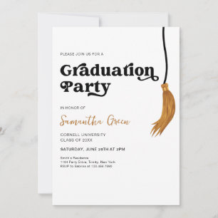 Tassel Graduation Party Einladung
