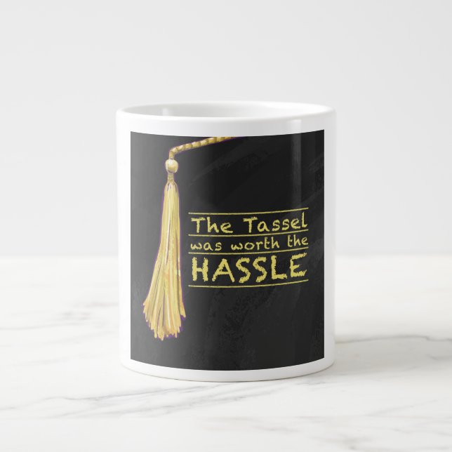 Tassel Hassle Gold Jumbo-Tasse (Vorderseite)