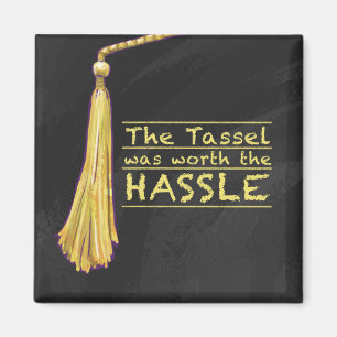 Tassel Hassle Gold Magnet