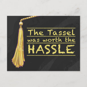 Tassel Hassle Gold Postkarte