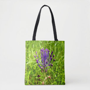 Tassel-Hyacinth auf der gesamten Seite der Druckta Tasche