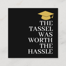 Tassel war den Hassle - Grad - Gabe QR Code wert Begleitkarte