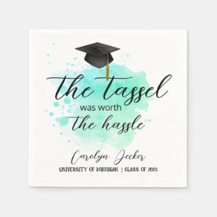 Tassel war der Hassle-Abschluss wert Serviette