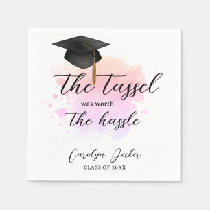 Tassel war der Hassle-Abschluss wert Serviette
