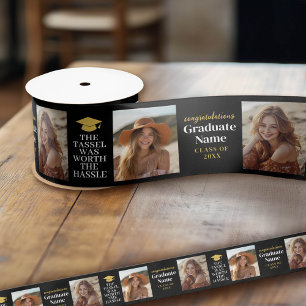 Tassel war Hassle Modern Abschluss 2 Foto Satinband