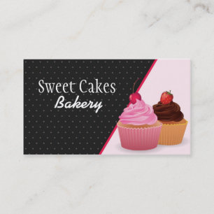Tassen-Cupcakes-Bäckerei Süße Leckereien Visitenka Visitenkarte