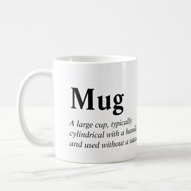 Tassen-Definitions-Tasse Kaffeetasse (Links)
