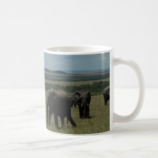 Tassen-Elefantherde Maasai Mara, Kenia Kaffeetasse