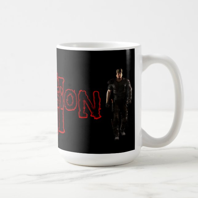 Tassen-Fliegen-Amboss der Entscheidungs-3 Kaffeetasse (Rechts)