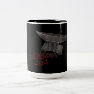 Tassen-Fliegen-Amboss der Entscheidungs-3 Zweifarbige Tasse