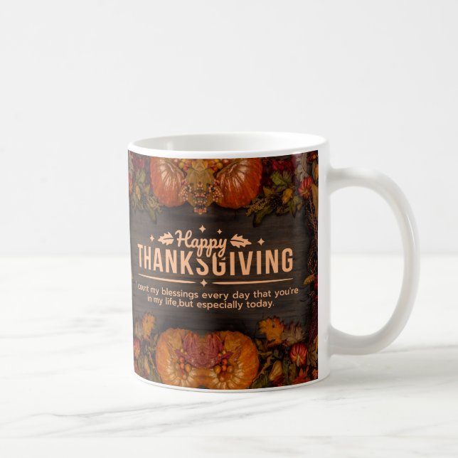 Tassen | glückliches Thanksgiving (Rechts)