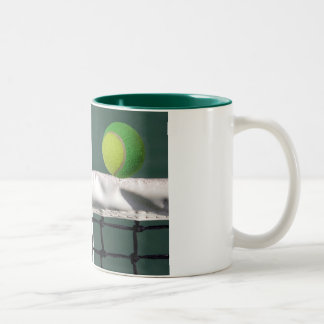Tassen-grünes Tennis Zweifarbige Tasse
