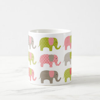 Tassen, Kaffee-Tassen, Büro-Tassen-bunte Elefanten Kaffeetasse
