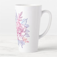 Tassen mit Blumenstrauß