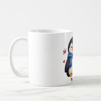 Tassen-Pinguin-Paar mit individuellem Namen Kaffeetasse