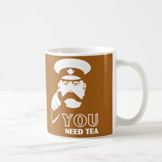 Tassen-Schale Lord-Kitchener You Need Tea Kaffeetasse (Rechts)