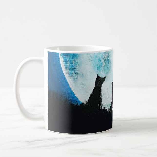 Tassen-Wolf-Mond Kaffeetasse (Links)