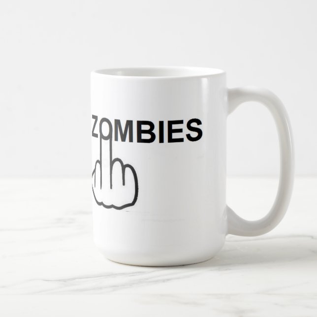 Tassen-Zombies drehen um Kaffeetasse (Rechts)